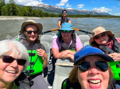 selfie during a snake river scenic float trip