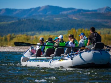 private scenic float trip down the snake river