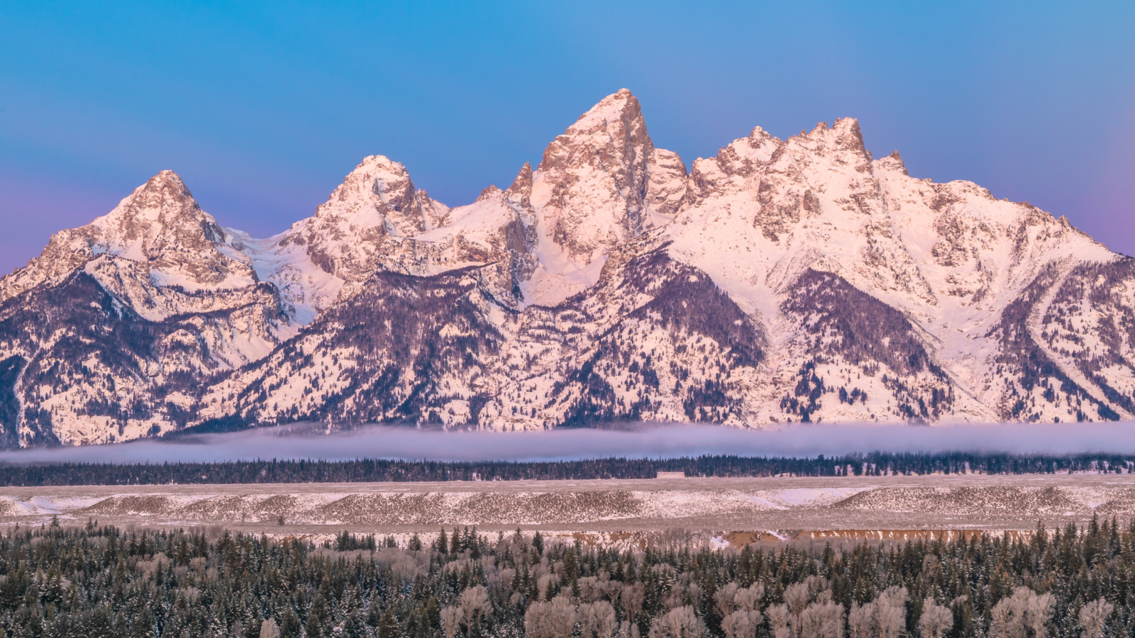 winter in the tetons