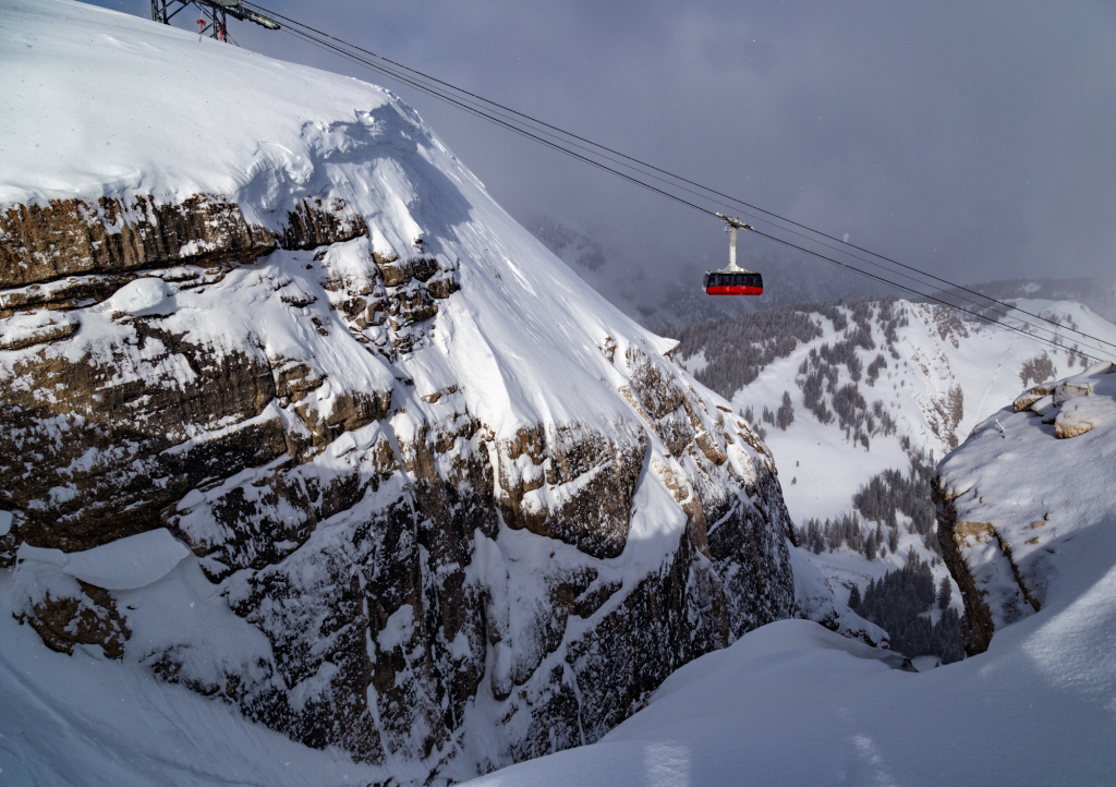 Tram in Jackson Hole ski area